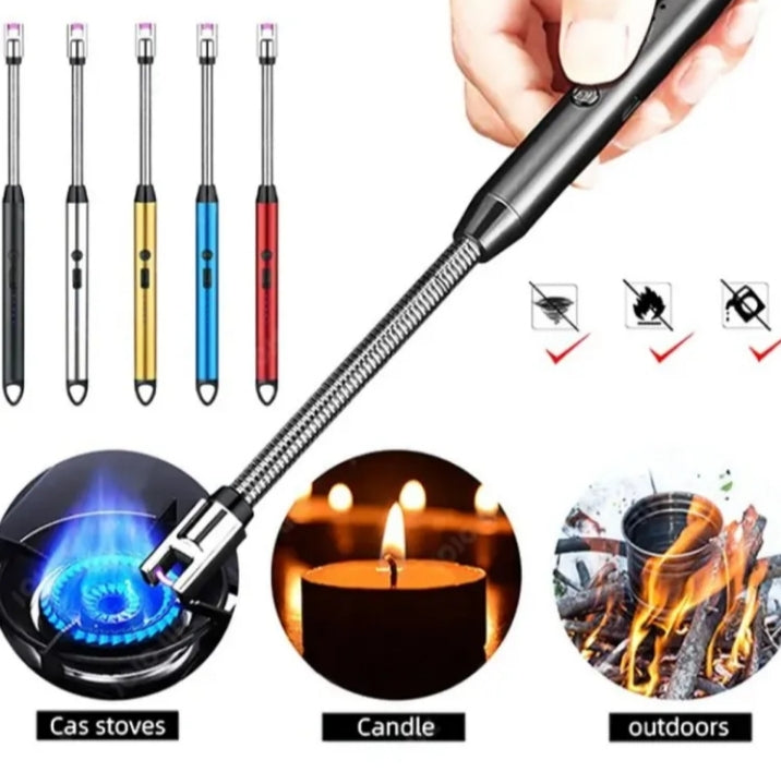 USB Rechargeable Flameless Arc Lighter | Flexible & Windproof Electric Wand Lighter - NextGenzVolt