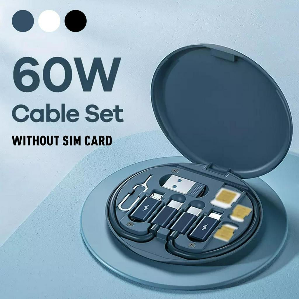 New Data Cable Storage Box | 60W Fast Charging | Multifunctional Mobile Phone Holder & Organizer - NextGenzVolt
