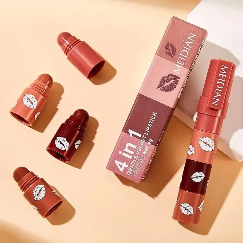 4-in-1 Matte Lipstick Set for Pakistani Brides Daily Wear