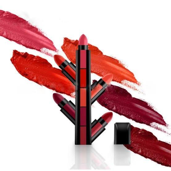 Matte Lipstick 5 Shades Waterproof Long Lasting