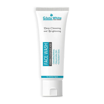 Gluta White Face Wash | Deep Cleansing Brightening Oil Control Gentle Daily Cleanser