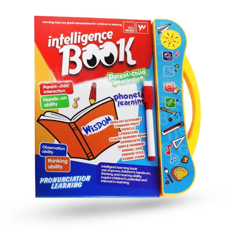 Intelligence Learning Book for Kids | Interactive Letters, Numbers & Sounds for Toddlers - NextGenzVolt
