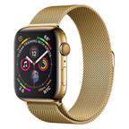 Gold | Apple Watch Milanese Magnetic Loop Strap | Stainless Steel Band  | 42mm / 44mm / 45mm