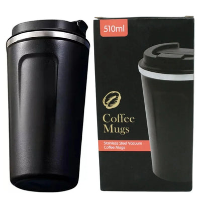 Black 510ML Stainless Steel Vacuum Insulated Thermos Flask Travel Mug with Temperature Display - NextGenzVolt