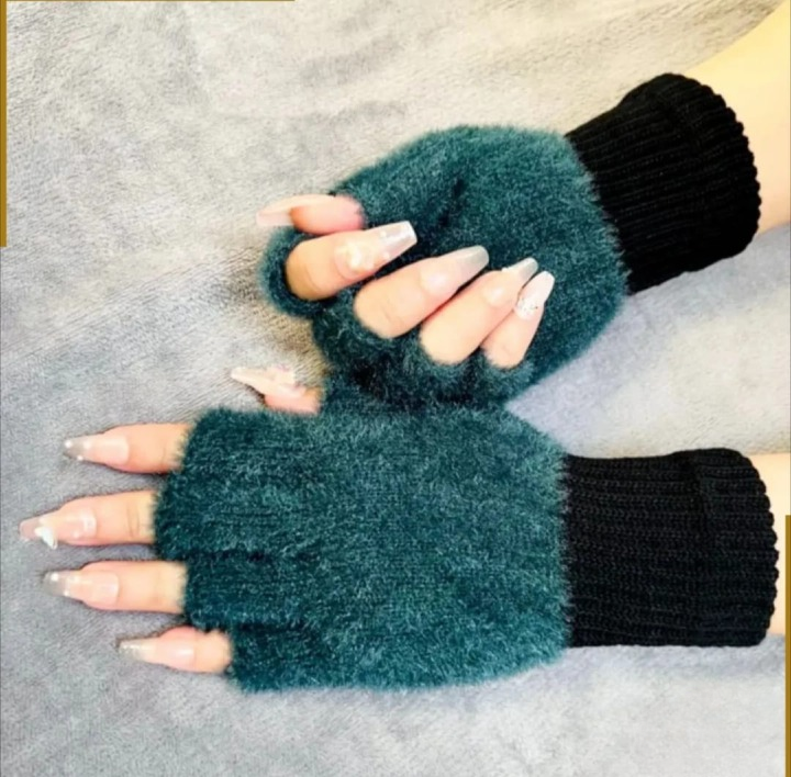 Half Finger Pair Gloves For Women