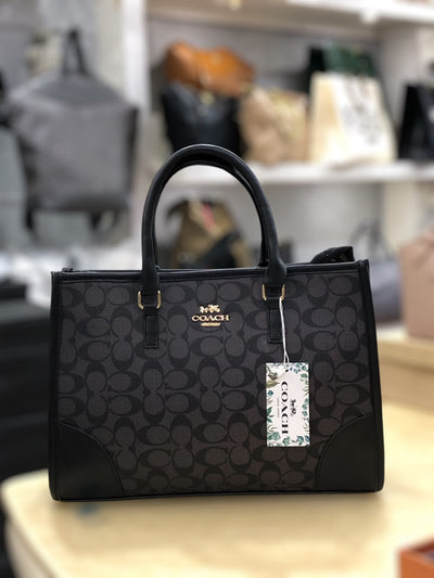 Coach Signature Print Tote Bag for Women