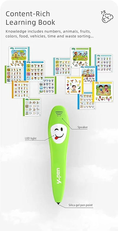 Kids Preschool Learning Book with Smart Talking Pen