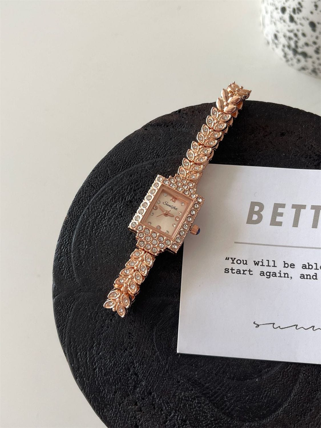 Korean Shape Trending Leaf Watch for Women