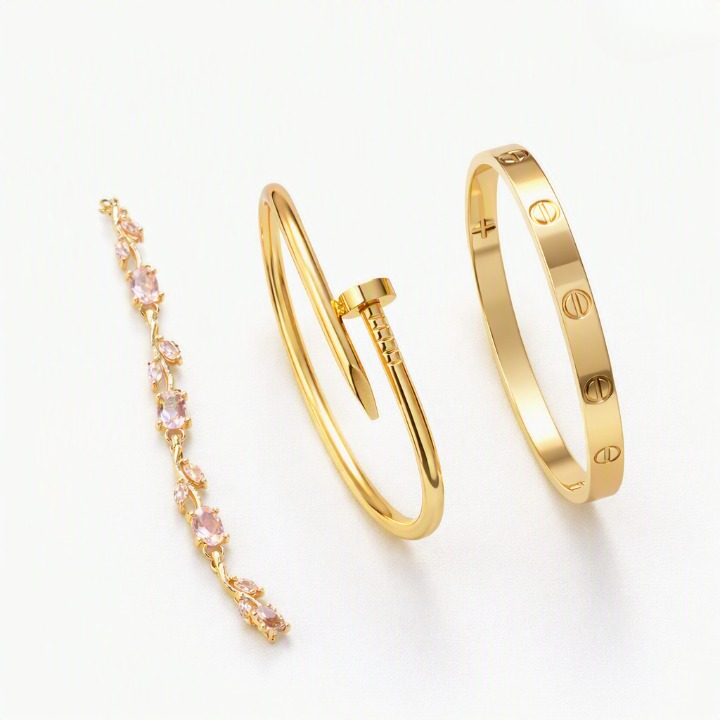 Nail Cartier, Cartier & Tulip Bracelet Set