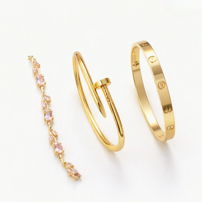 Nail Cartier, Cartier & Tulip Bracelet Set