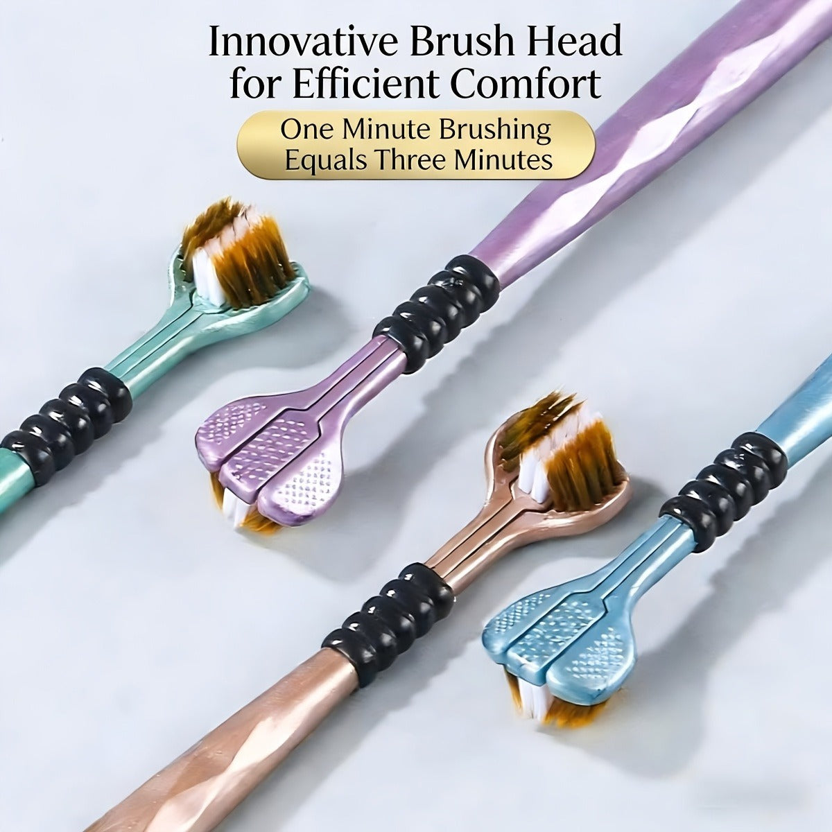 3 Sided Toothbrush (Pack Of 2)