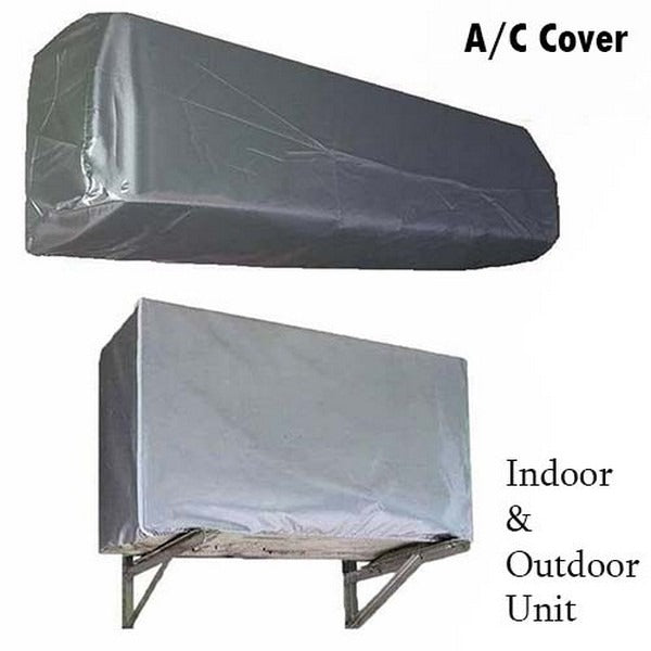 AC Cover 1.5 Ton Dust Proof, Waterproof, Parachute Material (2 Pcs Set)