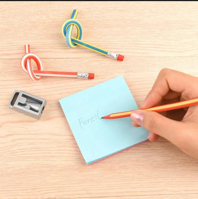 Bendy Flexible Soft Pencil With Eraser (Pack of 10)