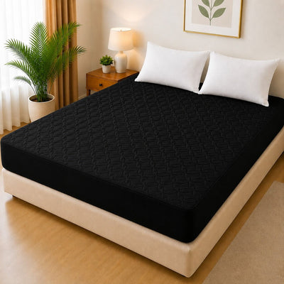 Ultrasonic Quilted Waterproof Mattress Protector – Joint-Free Fitted Cover (King Size) - NextGenzVolt
