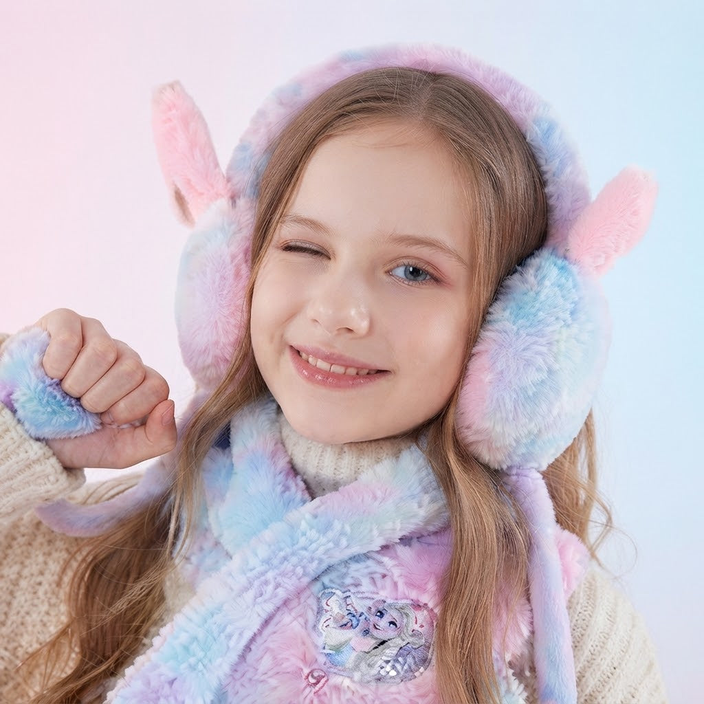 Soft Plush Bunny Ear Design Winter Earmuffs - NextGenzVolt