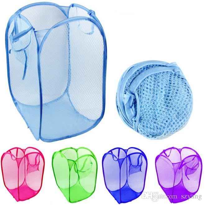 Foldable Mesh Laundry Basket