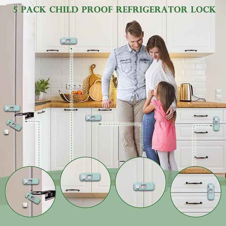 Child Proof Refrigerator Lock Safety - 1 Pc