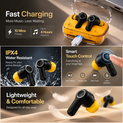 Buds Pro 6 Wireless Earbuds - ANC/ENC | Random Color