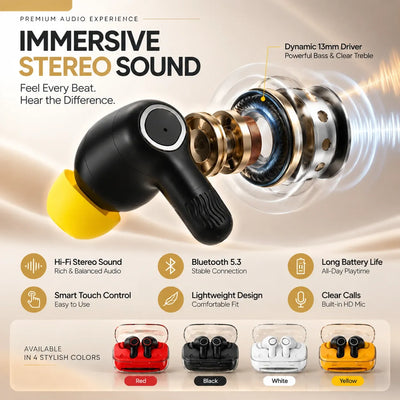Buds Pro 6 Wireless Earbuds - ANC/ENC | Random Color