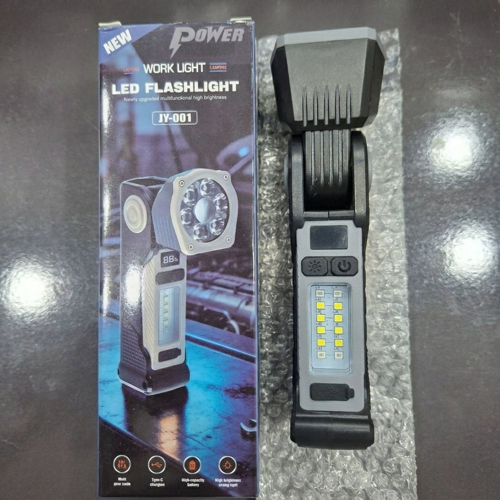 Power Work Light LED Flashlight