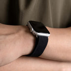 Black | Apple Watch Milanese Magnetic Loop Strap | Stainless Steel Band  | 42mm / 44mm / 45mm