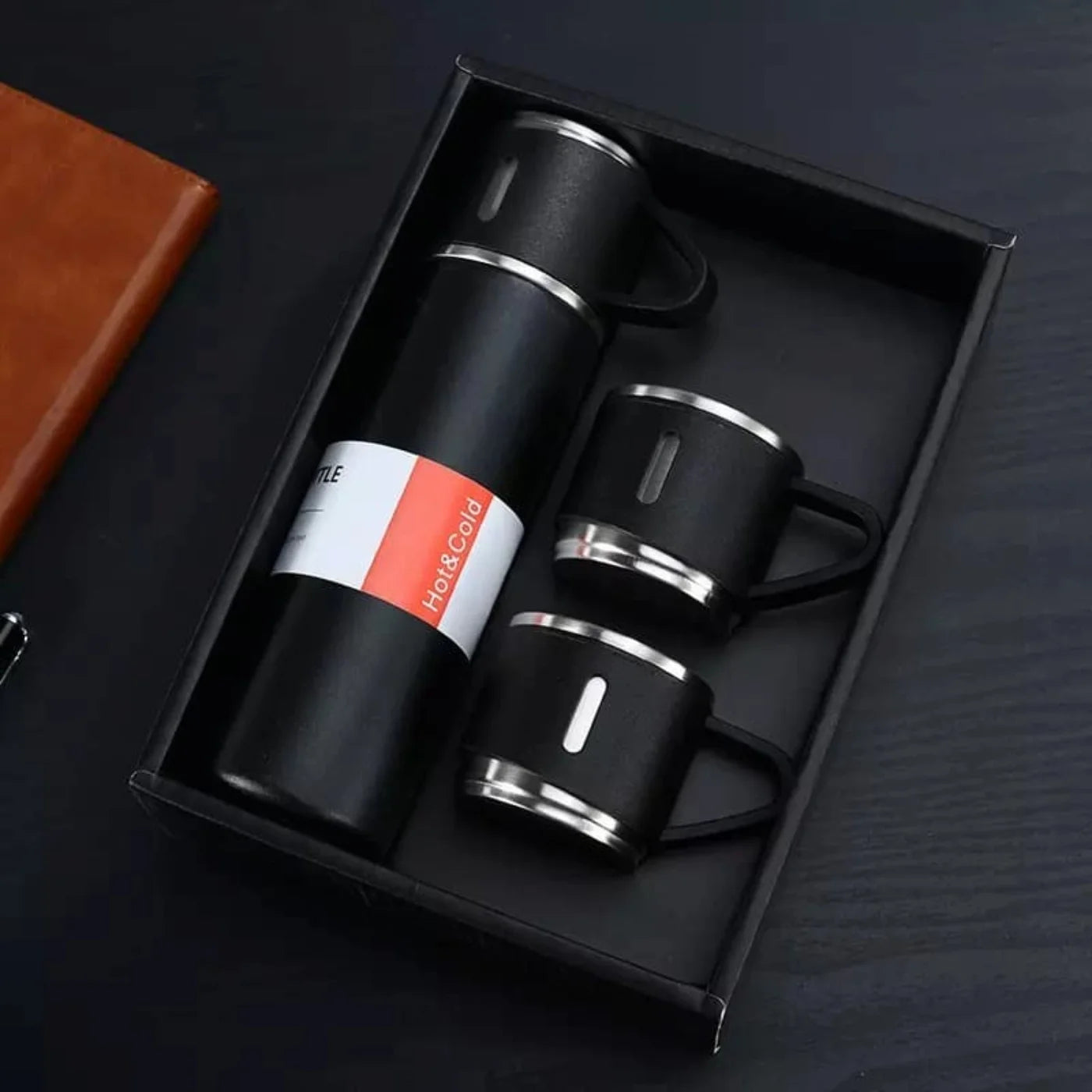 3 Cup 500ML Double-Layer Stainless Steel Vacuum Flask Set | Hot & Cold | Travel Thermos - NextGenzVolt