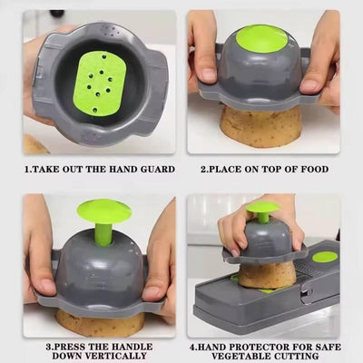 14-in-1 Mandoline Slicer & Vegetable Chopper | Multifunctional Food Cutter & Grater