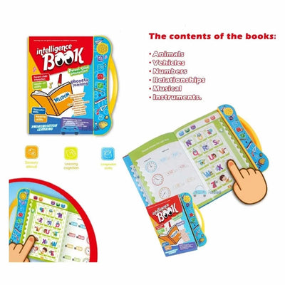 Intelligence Learning Book for Kids | Interactive Letters, Numbers & Sounds for Toddlers - NextGenzVolt