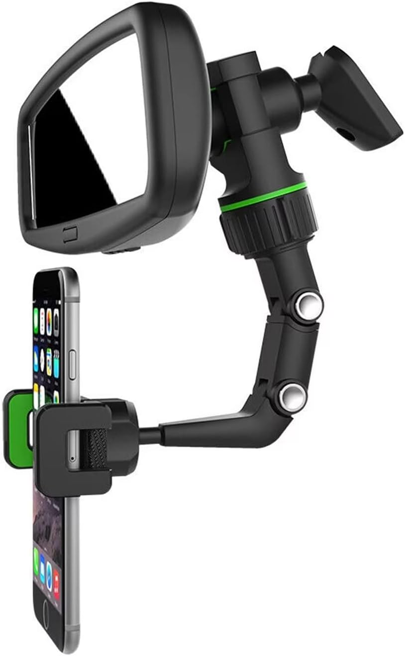 Universal Car Rearview Mirror Phone Holder | Hands-Free Adjustable Mount for Smartphones & GPS - NextGenzVolt