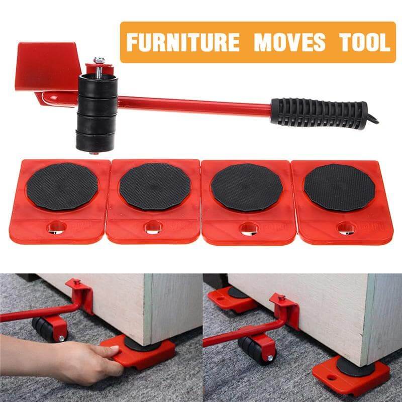 5-in-1 Heavy Furniture Mover Tool Set with Lifter & 360° Rollers - NextGenzVolt