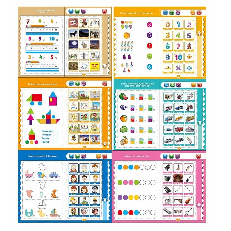 Intelligence Learning Book for Kids | Interactive Letters, Numbers & Sounds for Toddlers - NextGenzVolt