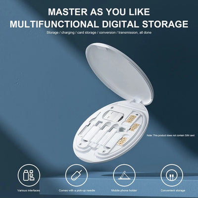 New Data Cable Storage Box | 60W Fast Charging | Multifunctional Mobile Phone Holder & Organizer - NextGenzVolt