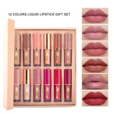12 Pcs Mocallure Matte Liquid Lipstick Set | High-Pigment, Waterproof & Long-Lasting - NextGenzVolt