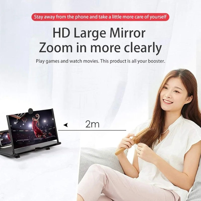 F3 Mobile Screen Magnifier | Enlarged Mobile Screen Amplifier & Eye Protection (Random Color) - NextGenzVolt