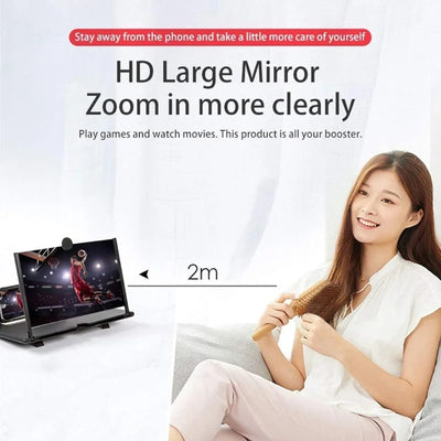 F3 Mobile Screen Magnifier | Enlarged Mobile Screen Amplifier & Eye Protection (Random Color) - NextGenzVolt