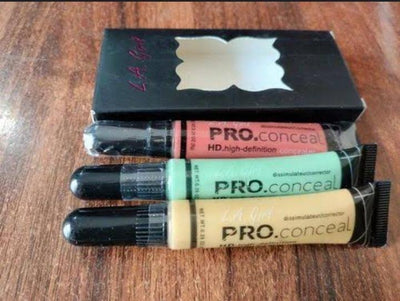 HD Pro Concealer Pack of 3 Shades Black Bottle
