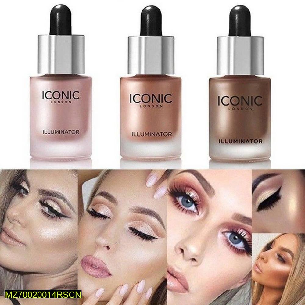 Iconic London Liquid Highlighter Set of 3 Shades