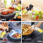 Plastic Glass Kitchen Cooking Spray Bottle | 200ML | BBQ Olive Oil & Vinegar Oil Sprayer
