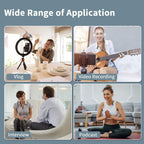 K9 Dual Wireless Lavalier Microphone | Plug & Play USB Type-C | Mic with Auto Sync & Noise Reduction