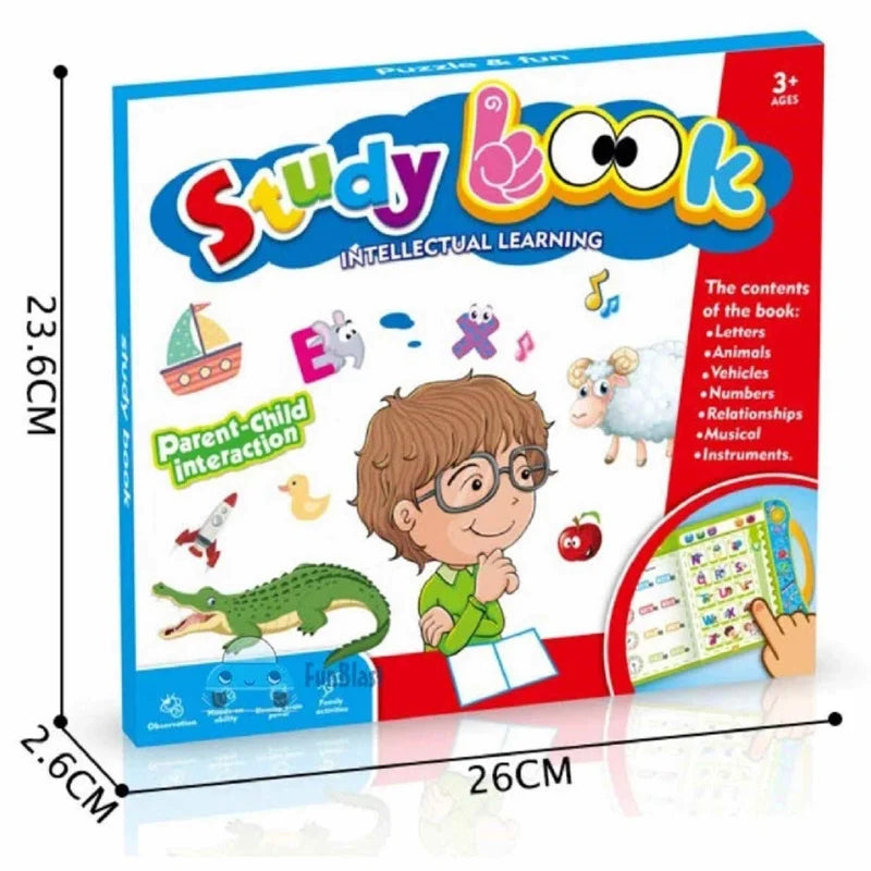 Intelligence Learning Book for Kids | Interactive Letters, Numbers & Sounds for Toddlers - NextGenzVolt