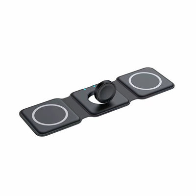 3-in-1 Foldable Magnetic Wireless Charger 15W Charging Station for iPhone Apple Watch and AirPods - NextGenzVolt
