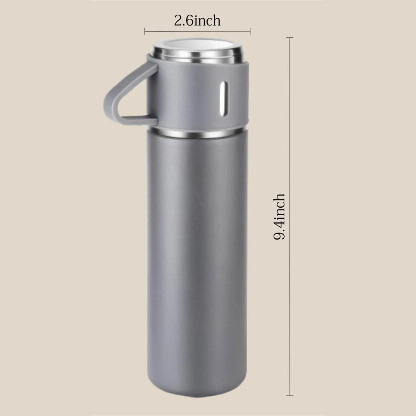 3 Cup 500ML Double-Layer Stainless Steel Vacuum Flask Set | Hot & Cold | Travel Thermos - NextGenzVolt