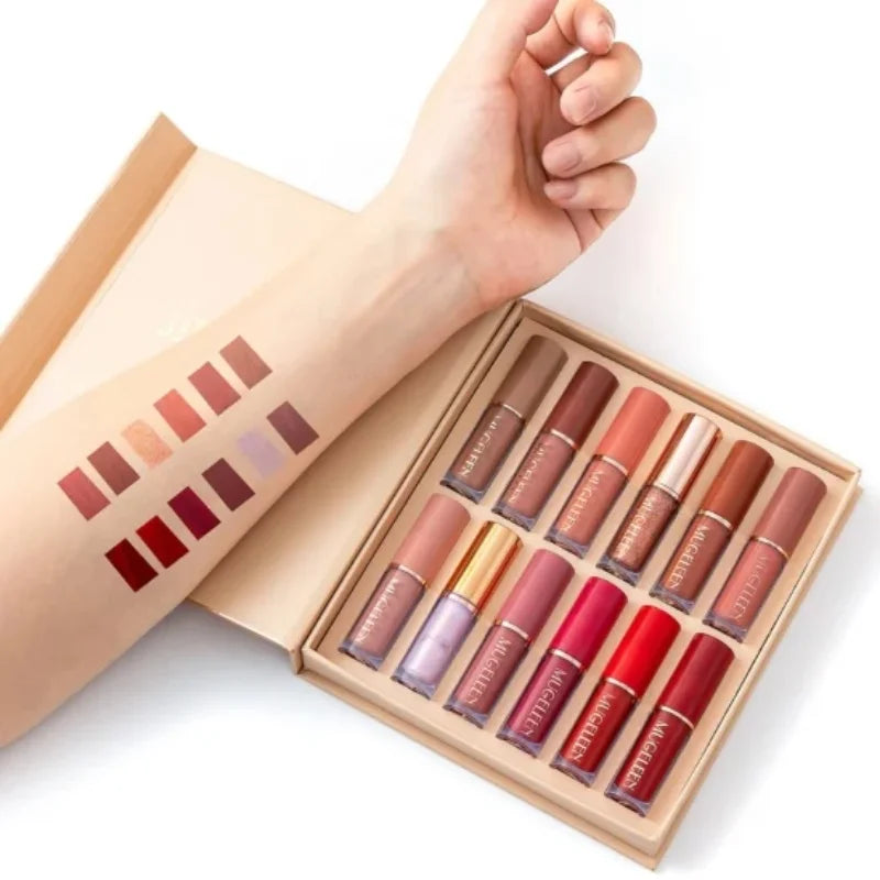 12 Pcs Mocallure Matte Liquid Lipstick Set | High-Pigment, Waterproof & Long-Lasting - NextGenzVolt
