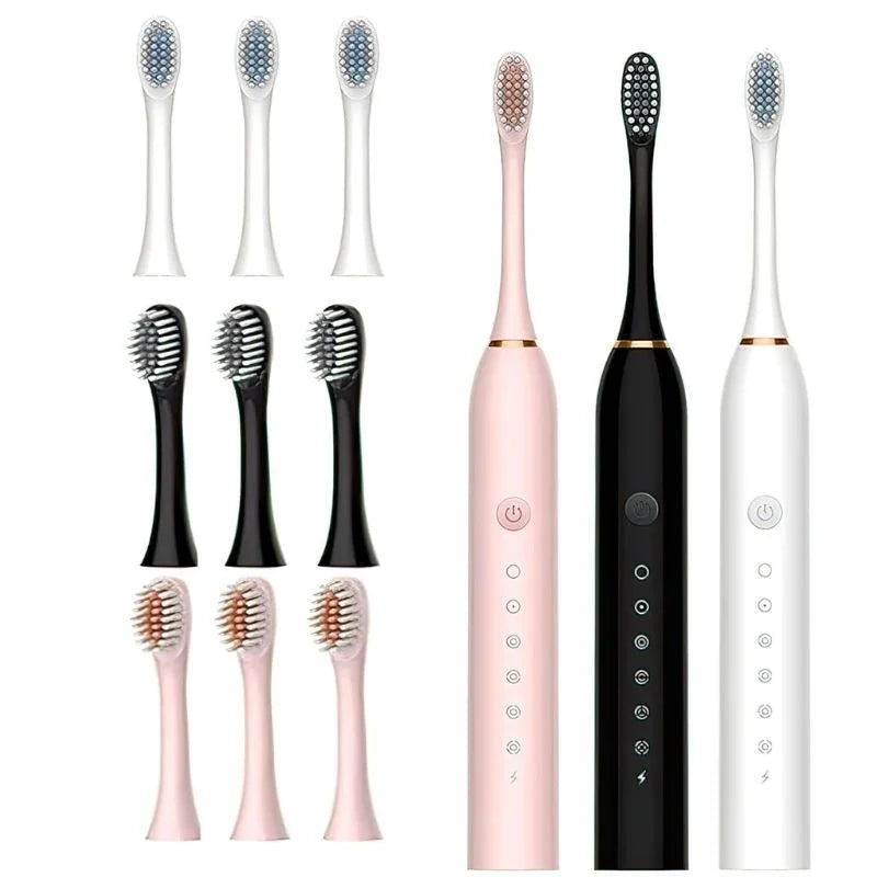 X3 Sonic Electric Toothbrush Rechargeable | USB Fast Charging Toothbrush with 3 Modes Deep Cleaning Whitening & Gum Care