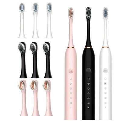 X3 Sonic Electric Toothbrush Rechargeable | USB Fast Charging Toothbrush with 3 Modes Deep Cleaning Whitening & Gum Care