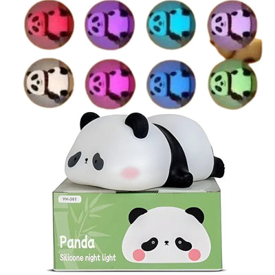 Cute Panda Soft Silicone LED Animal Bedside Lamp | Tap Control & USB Rechargeable | Panda Night Light for Kids - NextGenzVolt