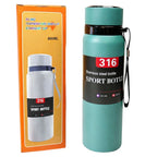 Digital Smart Vacuum 800ml Water Bottle | Stainless Steel Insulated Sports Bottle with LED Temperature Display | Hot & Cold | Random colors