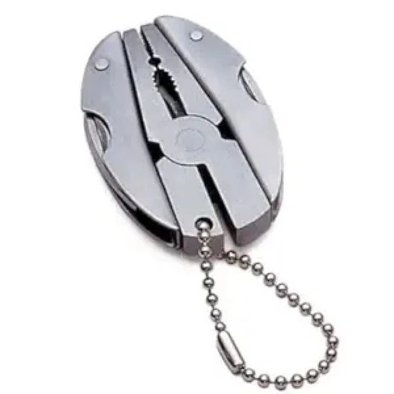 Stainless Steel Outdoor Portable Multitool Plier Knife | Mini Keychain Multi Tool with Screwdriver & Pouch | Camping, Hiking & Everyday Use - NextGenzVolt