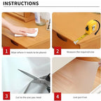 Anti-Slip Fridge & Shelf Mat | Waterproof Washable Liner for Kitchen Drawers Cabinets | White
