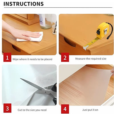 Anti-Slip Fridge & Shelf Mat | Waterproof Washable Liner for Kitchen Drawers Cabinets | White - NextGenzVolt